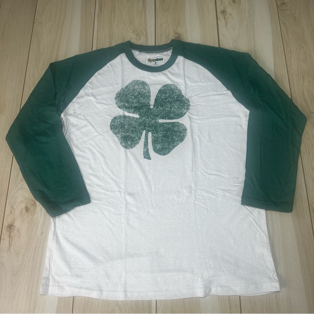 Tipsy Elves Lucky Clover Long Sleeve Shirt‎ Size XL- New